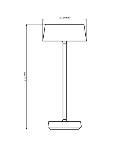 Настільна LED лампа Goldlux Casablanca акумуляторна вулична 2700K IP44 на сонячній батареї чорний 329899