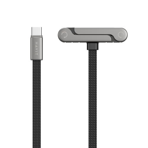 Кабель з'єднувальний зарядний HAVIT USB-C - Lightning PD30W 3A 1.2м з підставкою HV-CB6386