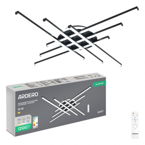LED світильник Ardero AL6187ARD QUEST 110W 3000-6500К з пультом (81061) 9047
