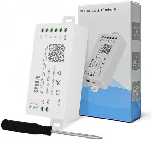 RGB контролер LT SP801E SPI Wi-Fi smart+Bluetooth RGB 5-24V 73021