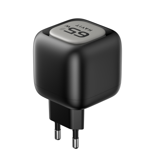 Мережевий зарядний пристрій HAVIT UC253 GaN 65W USB-A+USB-C з кабелем USB-C HV-UC253-BK