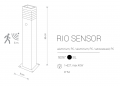 Вуличний світильник Nowodvorski RIO SENSOR 9097