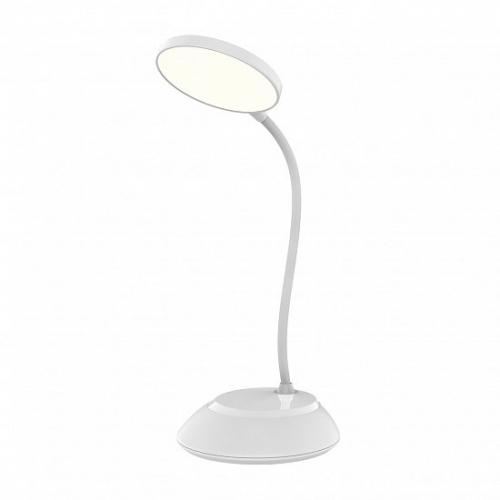 Настольная LED лампа аккумуляторная Eurolamp 6W 1200mAh 2800-6500К белая с функцией зарядки гаджетов LED-TLB-6W(white)USB