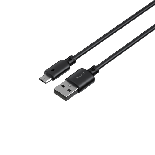 Кабель з'єднувальний зарядний HAVIT USB - Micro USB 3A 1м Black HV-CB300C