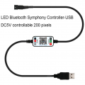 RGB контролер LT RGB SPI smart з USB роз'ємом та Bluetooth DC5V для Smart адресної стрічки 073015