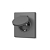 Розетка Videx Nota одинарна з заземленням та кришкою сірий графіт VF-NT-SK1GC-GR