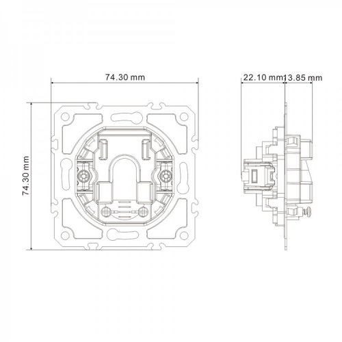 Кабельний вивід Ardero ER161C-S Soft срібло 8670