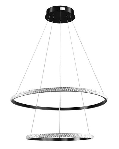 Люстра підвісна Goldlux Diana LED 44W 4000K чорний 336736