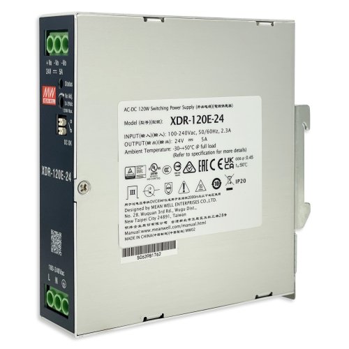 Блок живлення Mean Well 120W5A 24V XDR-120E-24