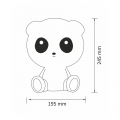 Настільна LED лампа Goldlux Panda акумуляторна 2.5W 3000K IP20 USB 327215