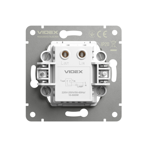 Диммер Videx Nota 600Вт мокко VF-NT-DM600-WH