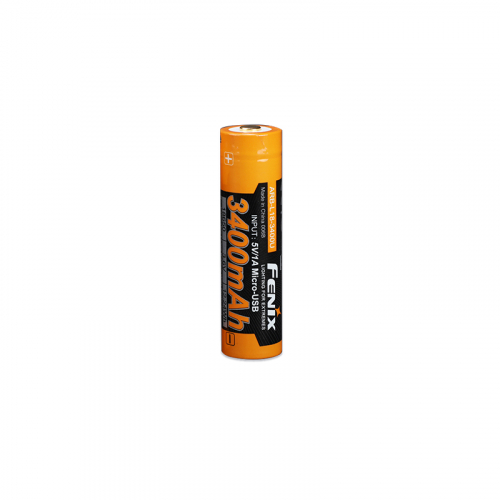 Аккумулятор Fenix Li-Ion 18650 3400mAh micro usb зарядка ARB-L18-3400U