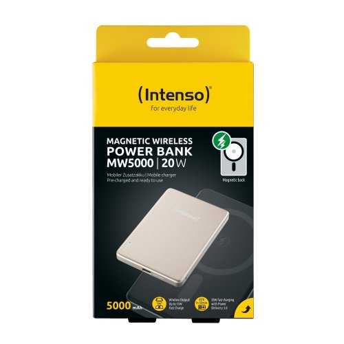 Портативний зарядний пристрій (повербанк) INTENSO 5000mAh MAG MW5000 CHAMPAGNE 7344021