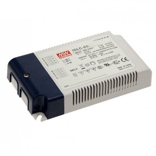 Драйвер светодиода Mean Well 64.4W 34-46V 1.4A IDLC-65-1400