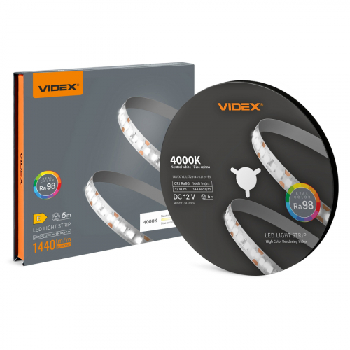 LED лента Videx 12W/м IP20 12V 4000K VL-LST28144-12124-B5