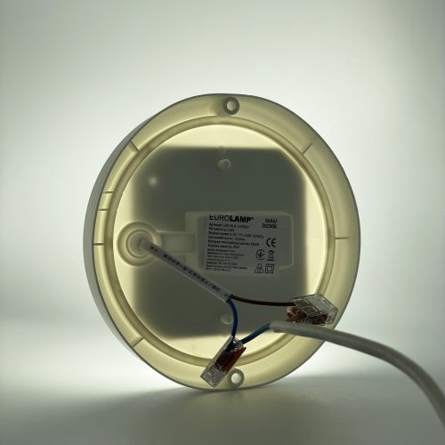 LED светильник Eurolamp накладной круглый ЖКХ 12W 5500K LED-NLR-12/55(F)