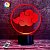 3D светильник "Знак Акацуки" с пультом+адаптер+батарейки (3ААА) 783274НН