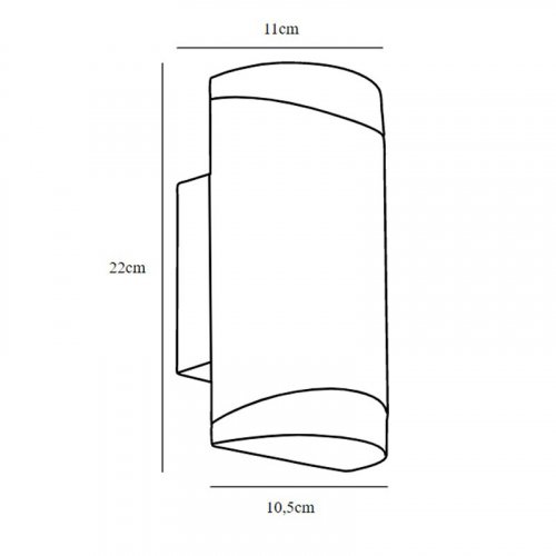 Вуличний світильник Nordlux Arn GU10 IP44 під 2 лампи чорний 45481003