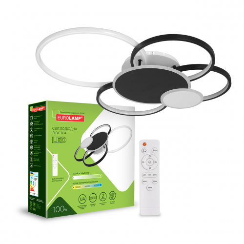 LED люстра Eurolamp кругла M25 100W 3000-6500K LED-LR-100-M25