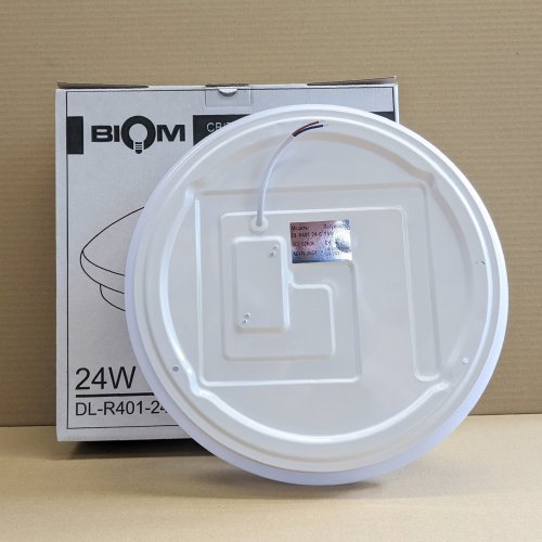 LED светильник накладной Biom 24W 6200К круг DL-R401-24-5 22083