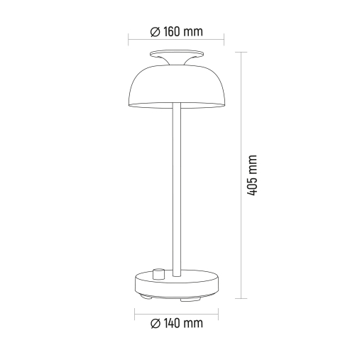Настольная LED лампа аккумуляторная Videx 8.5W 4000K+RGB белая VL-TF23W