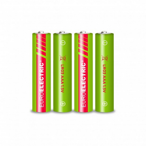 Батарейка щелочная Euroelectric LR03/AAA 4pcs 1,5V блистер 4шт BL-AAA-EE(4)