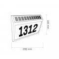 LED светильник уличный Goldlux Numero на солнечной батарее 6000К IP44 329493