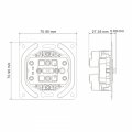 Розетка Ardero ER112-W Soft двойная без заземления белая 8631