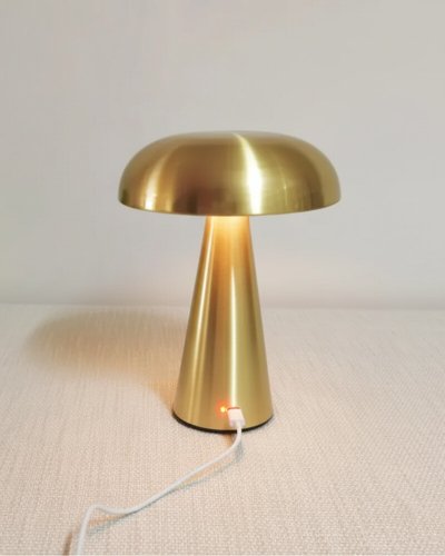 Настольная LED лампа аккумуляторная Kloodi 5W 2700K/4000K/6500K IP20 золото TA-5V MUS CCT GD