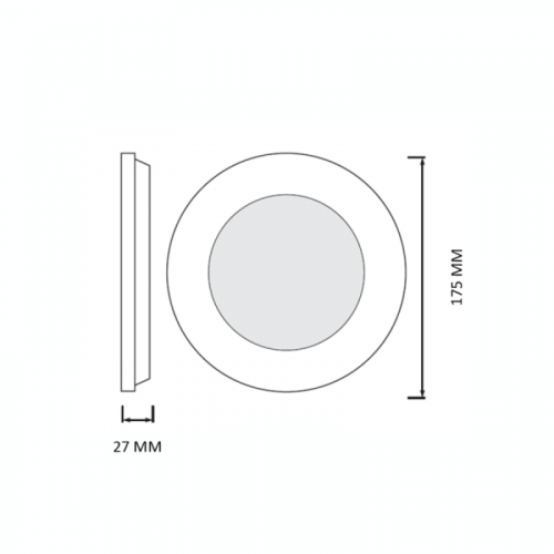 Точковий LED світильник Horoz ALEXIS-18 18W 3CCT 3000/4000/6500К чорний 016-087-0018-020