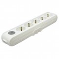Колодка 5 гнізд із заземленням та кнопкою Viko Multi-le 90118500 Колодка 5 гнізд із заземленням та кнопкою Viko Multi-le 90118500