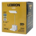 Настільна LED лампа акумуляторна Lebron L-TL-7603 гнучка 5W 3000-6500K білий 15-13-41 Настільна LED лампа акумуляторна Lebron L-TL-7603 гнучка 5W 3000-6500K білий 15-13-41