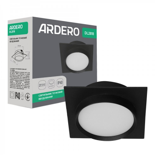 Точечный светильник Ardero DL2818 под лампу GX53 IP40 черный 8561
