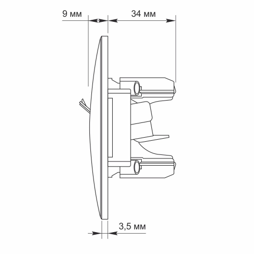 Розетка Videx Binera кремовая CAT6+CAT3 двойная VF-BNSK2PC6TF3-CR