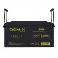 Акумуляторна батарея Gemix AGM 12В 150Ah black LP12-150