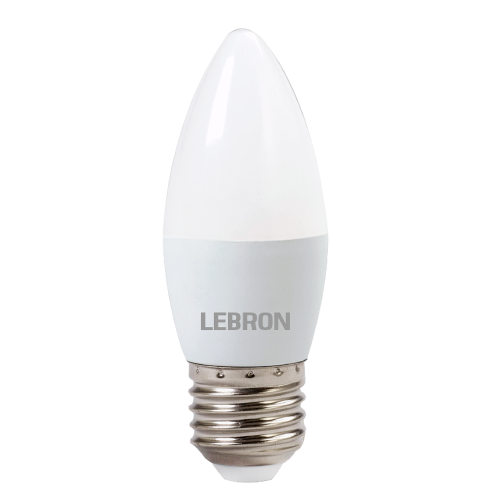 Світлодіодна LED лампа Lebron L-С37 6W Е27 3000K 11-13-49