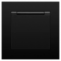 Розетка Marshel Ideal 1-ная с заземлением и крышкой черная RS16-473-B