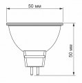 Світлодіодна лампа Titanum MR16 6W GU5.3 3000K TLMR1606533