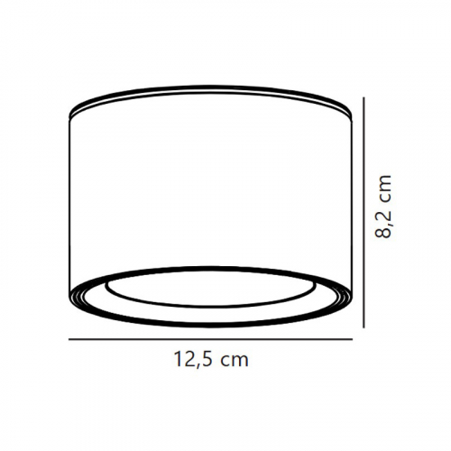 Точковий LED світильник Nordlux Landon 6.5W 2700К IP44 накладний чорний 2110660103