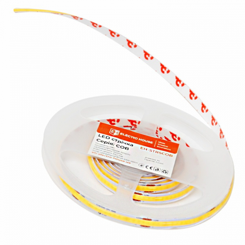 LED лента ElectroHouse COB 320шт/м 10W/м 24V IP20 4500К EH-STR5COB