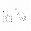 Светильник настенный Candellux TINA 21-76830