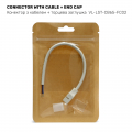 Коннектор Videx для LED ленты 250В 6A с кабелем и заглушкой торцевой VL-LST-CB65-FC02 Коннектор Videx для LED ленты 250В 6A с кабелем и заглушкой торцевой VL-LST-CB65-FC02