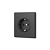 Розетка Videx Nota одинарна з заземленням чорна VF-NT-SK1G-BL