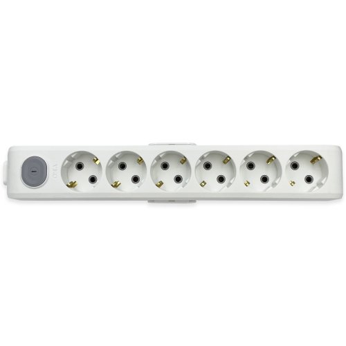 Колодка 6 гнізд із заземленням та кнопкою Viko Multi-let 90118600