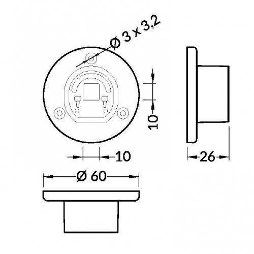Кронштейны TOPMET для круглого профиля lp oval 2829 подвесной+настенный H oval kit