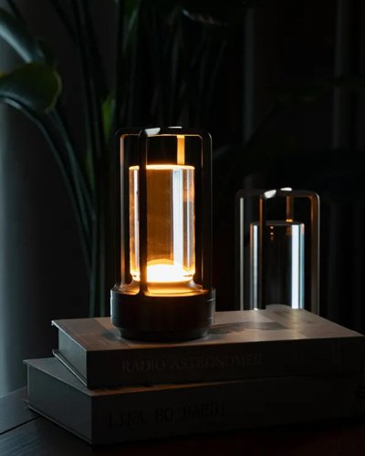 Настольная LED лампа аккумуляторная Kloodi 5W 2700K/4000K/6500K IP20 черный TA-5V CAN CCT BK