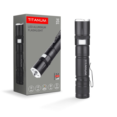Портативний світлодіодний акумуляторний ліхтарик Titanum 300Lm 6500K IPX2 TLF-T04