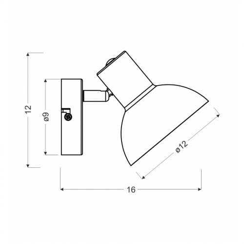 Светильник настенный Candellux DISO 91-63410