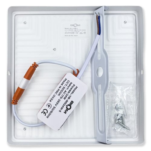 Світлодіодний світильник накладний Biom 24W 5000К HB-S24W-5 квадрат 23855