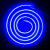 Светодиодный неон LT COB 5х10мм 288шт/м 9W/м синий 220V IP67 94108